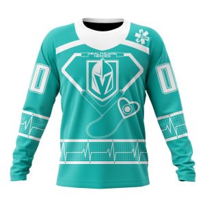 Personalized Vegas Golden Knights Special Design Honoring Healthcare Heroes Unisex Sweatshirt SWS3815