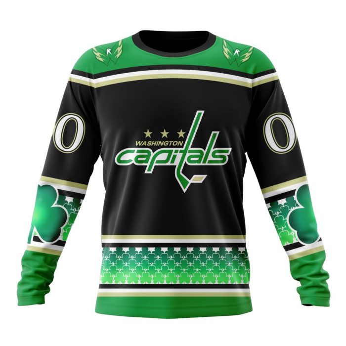 Personalized Washington Unisex Kitsitals Specialized Hockey Celebrate St Patrick's Day Unisex Sweatshirt SWS3828