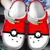 Pokemon Ball Red White Crocs Crocband Clog Comfortable Shoes BCL1771