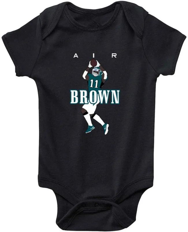 Baby Onesie Aj Brown Philadelphia Eagles Philly Air Creeper Romper We