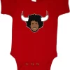 Baby Onesie Coby White Unc Chicago Bulls Logo Creeper Romper