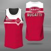 Bugatti Unisex Tank Top Basketball Jersey Style Gym Muscle Tee JTT030
