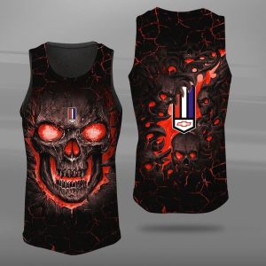 Chevrolet Camaro Skull Unisex Tank Top Basketball Jersey Style Gym Muscle Tee JTT619