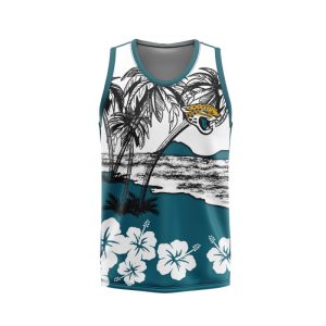 Jacksonville Jaguars Unisex Tank Top Basketball Jersey Style Gym Muscle Tee JTT986