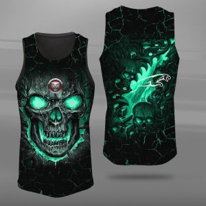 Jaguar Skull Unisex Tank Top Basketball Jersey Style Gym Muscle Tee JTT616