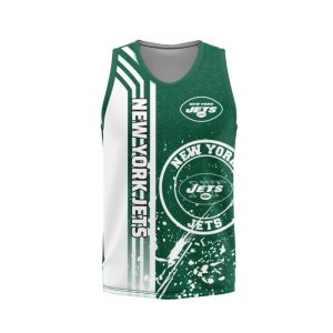 New York Jets Unisex Tank Top Basketball Jersey Style Gym Muscle Tee JTT965