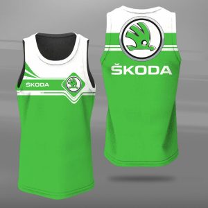 Skoda Unisex Tank Top Basketball Jersey Style Gym Muscle Tee JTT076