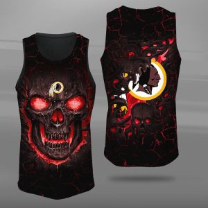 Washington Football Team Unisex Tank Top Basketball Jersey Style Gym Muscle Tee JTT564
