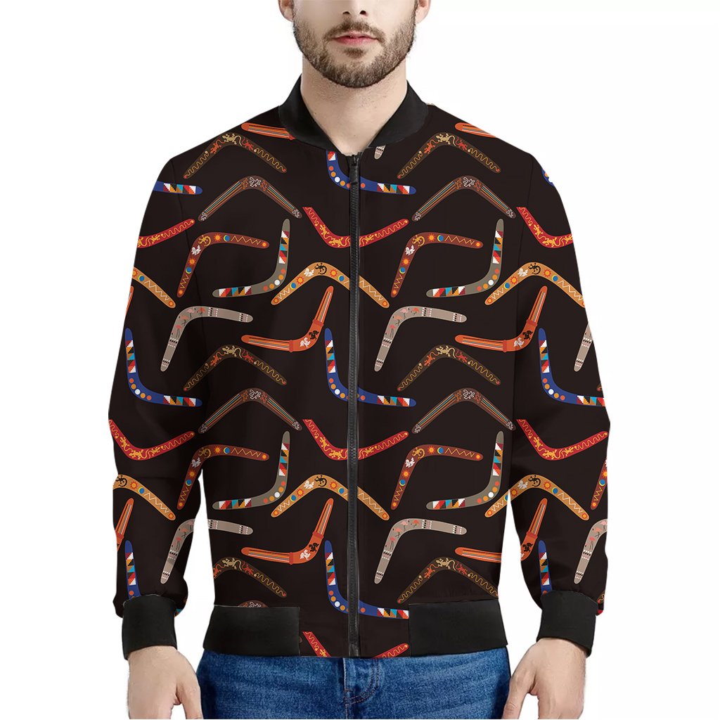 Pattern Print Chameleon Men's Bomber Jacket