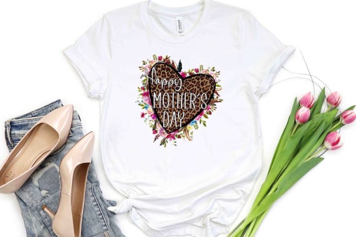 Leopard Shirt Mom Leopard Shirt Gift For Mom Mothers Day Gift Mom Life Shirt Mom Life T-Shirt Leopard Mom