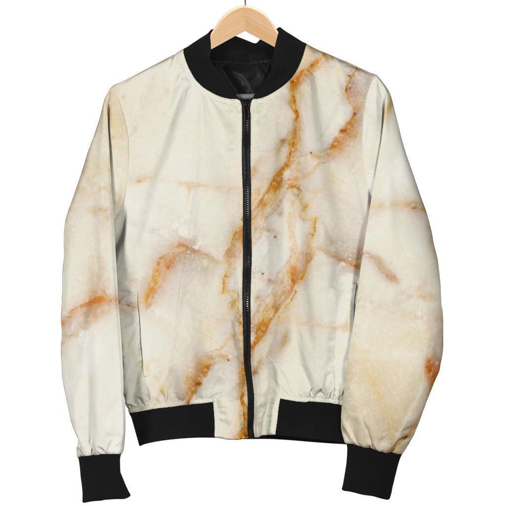 Gold Marble Men's Bomber Jacket