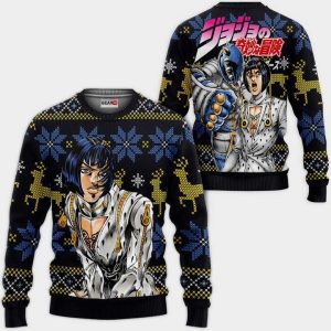 Bruno Bucciarati Ugly Christmas Sweater Pullover Hoodie Custom Anime JJBA Xmas Gifts