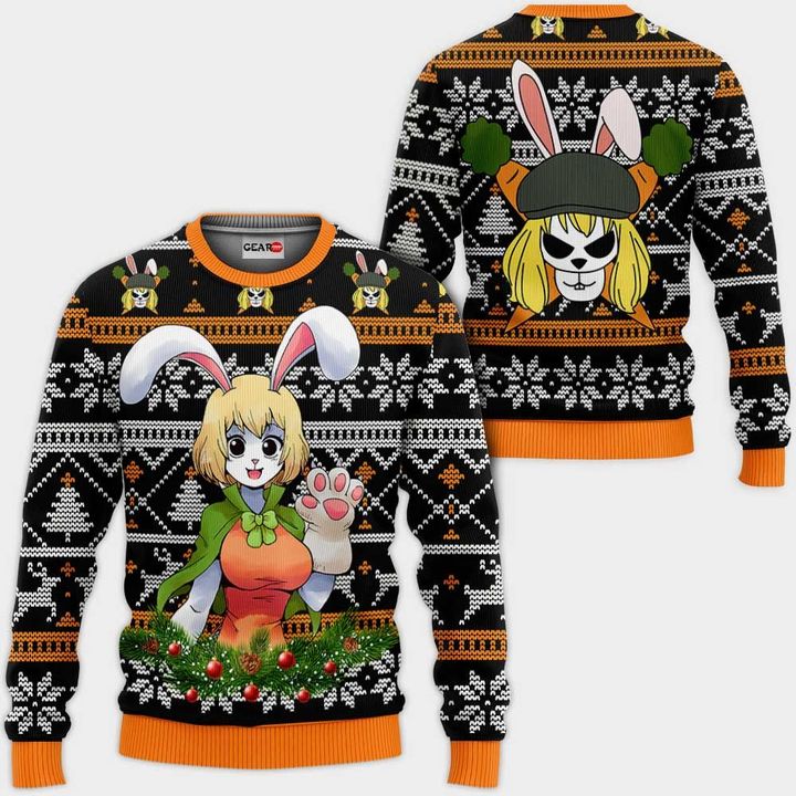 Carrot-Ugly-Christmas-Sweater-Pullover-Hoodie-Custom-One-Piece-Anime-Xmas-Gifts Carrot Ugly Christmas Sweater Pullover Hoodie Custom One Piece Anime Xmas Gifts