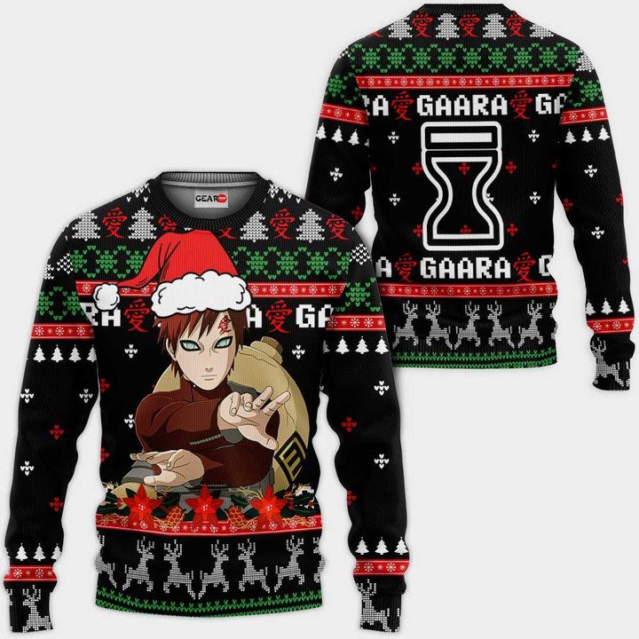 Gaara-Ugly-Christmas-Sweater-Pullover-Hoodie-Custom-Anime-Xmas-Gifts Gaara Ugly Christmas Sweater Pullover Hoodie Custom Anime Xmas Gifts