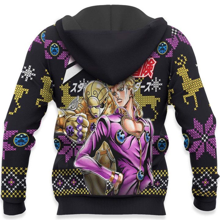 Giorno-Giovanna-Ugly-Christmas-Sweater-Pullover-Hoodie-Custom-Anime-JJBA-Xmas-Gifts-3