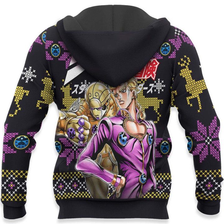 Giorno-Giovanna-Ugly-Christmas-Sweater-Pullover-Hoodie-Custom-JJBA-Xmas-Gifts-3
