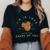 I'm In Love With The Shape Of You Mickey Waffle Disney Snacks Kid Tee - Unisex T-Shirt