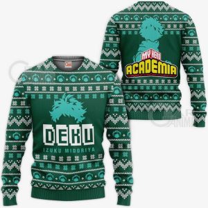 Izuku Midoriya Ugly Christmas Sweater Pullover Hoodie Deku Xmas Shirt