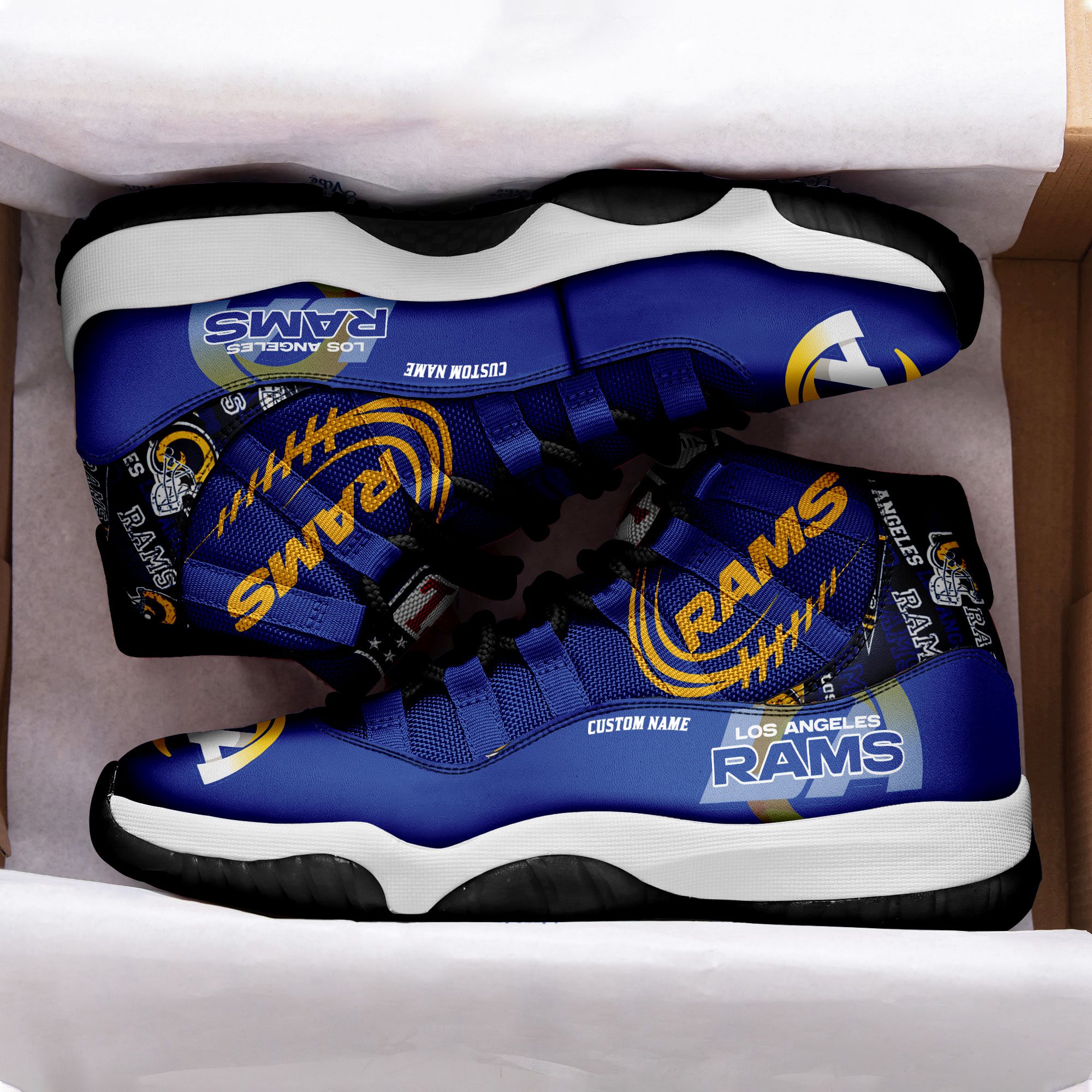 Los-Angeles-Rams-Personalized-JD11-Sneaker-Basketball-Shoes-2