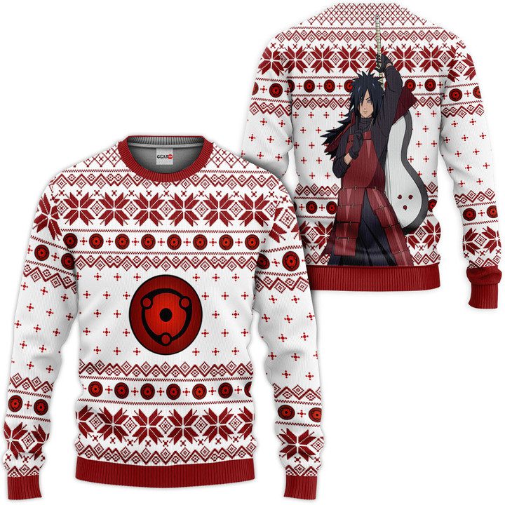 Madara-Uchiha-Ugly-Christmas-Sweater-Pullover-Hoodie-Custom-For-Anime-Fans Madara Uchiha Ugly Christmas Sweater Pullover Hoodie Custom For Anime Fans
