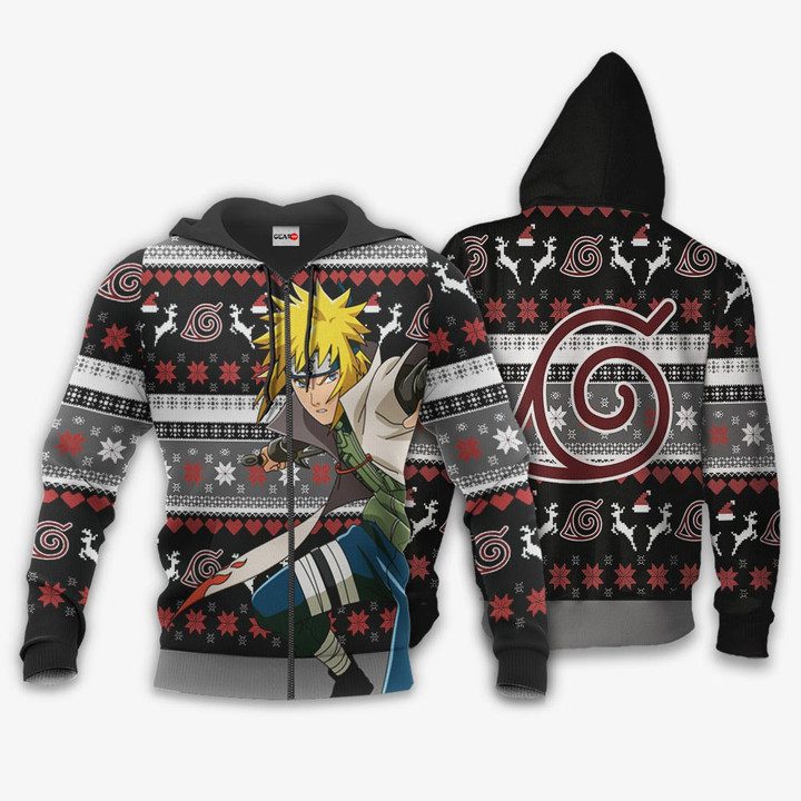 Minato-Namikaze-Ugly-Christmas-Sweater-Pullover-Hoodie-Custom-Anime-1
