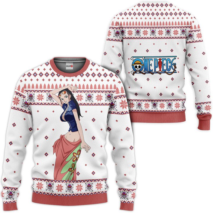Nico-Robin-Custom-Ugly-Christmas-Sweater-Pullover-Hoodie Nico Robin Custom Ugly Christmas Sweater Pullover Hoodie