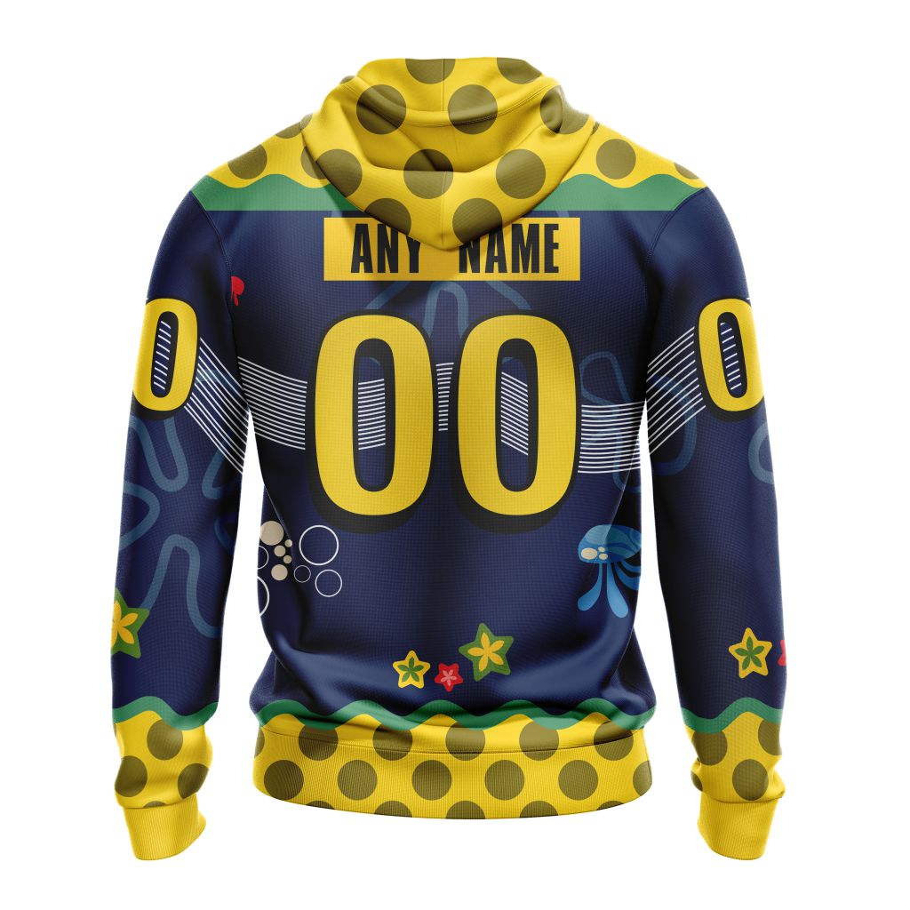 Customized-NHL-Edmonton-Oilers-Specialized-Jersey-With-SpongeBob-Unisex-Pullover-Hoodie-1