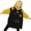 Iowa Hawkeyes - Personalize Oodie Blanket Hoodie Wearable Blanket