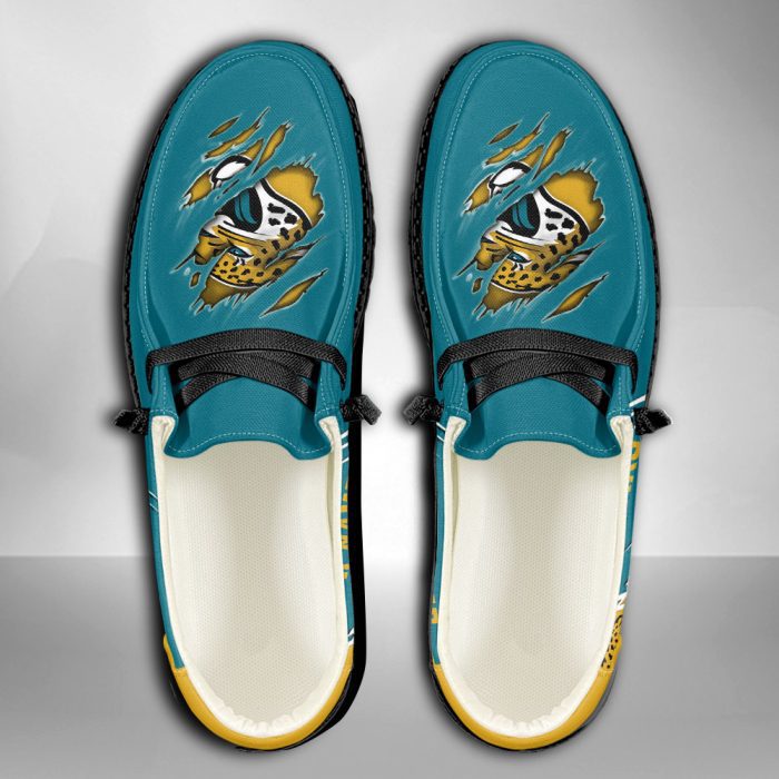 NFL Jacksonville Jaguars Hey Dude Shoes Wally Lace Up Loafers Moccasin