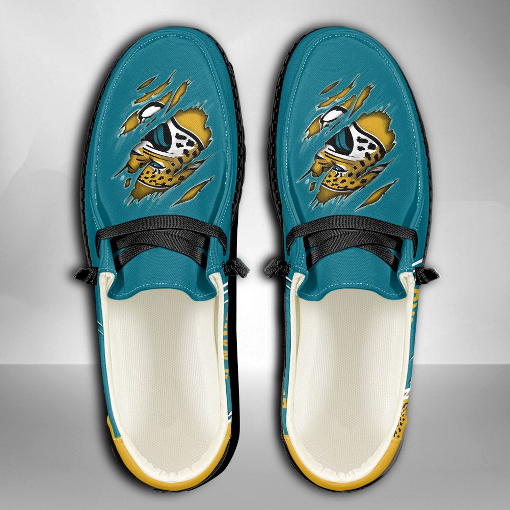 NFL Jacksonville Jaguars Hey Dude Shoes Wally Lace Up Loafers Moccasin