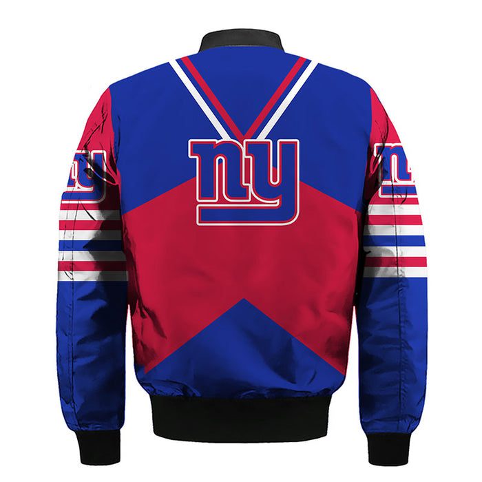 New York Giants Blue Red Bomber Jacket TBJ4702 We sell presents, you