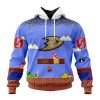 Personalized NHL Anaheim Ducks With Super Mario Game Design Unisex Pullover Hoodie