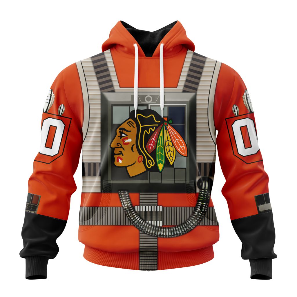 Hockey Time Black Hawks Red Pullover