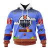 Personalized NHL Edmonton Oilers With Super Mario Game Design Unisex Pullover Hoodie