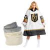 Personalized Vegas Golden Knights Retro Gradient Oodie Blanket Hoodie Wearable Blanket