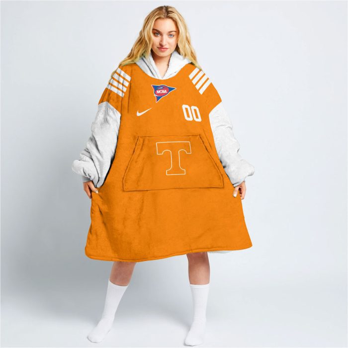 Tennessee Volunteers - Personalize Oodie Blanket Hoodie Wearable Blanket