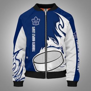 Toronto Maple Leafs Blue Bomber Jacket TBJ4982