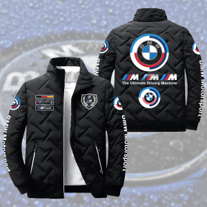 BMW Motorsport Padded Jacket Stand Collar Coats