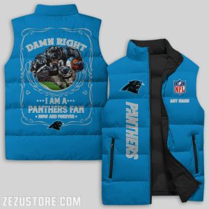 Carolina Panthers NFL Sleeveless Down Jacket Sleeveless Vest