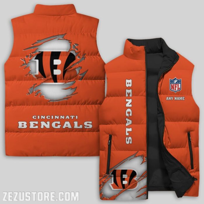 Cincinnati Bengals NFL Sleeveless Down Jacket Sleeveless Vest