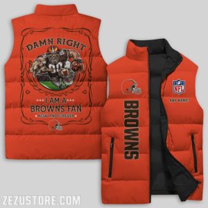 Cleveland Browns NFL Sleeveless Down Jacket Sleeveless Vest
