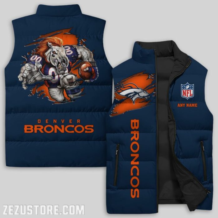 Denver Broncos NFL Sleeveless Down Jacket Sleeveless Vest