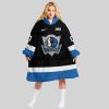 NBA Dallas Mavericks Personalized Oodie Blanket Hoodie Wearable Blanket Snuggie Hoodie