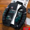 Philadelphia Eagles NFL Premium Puffer Down Jacket Personalized Name