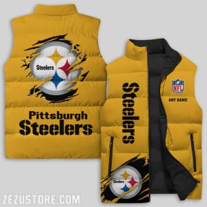 Pittsburgh Steelers NFL Sleeveless Down Jacket Sleeveless Vest