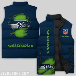 Seattle Seahawks NFL Sleeveless Down Jacket Sleeveless Vest