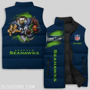 Seattle Seahawks NFL Sleeveless Down Jacket Sleeveless Vest
