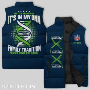 Seattle Seahawks NFL Sleeveless Down Jacket Sleeveless Vest