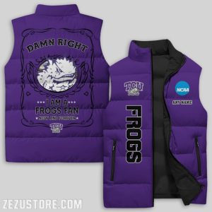 TCU Horned Frogs NCAA Sleeveless Down Jacket Sleeveless Vest
