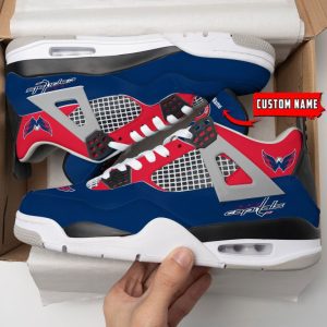 Washington Capitals NHL Premium Jordan 4 Sneaker Personalized Name Shoes JD4673